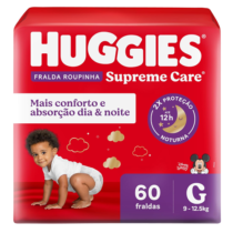 Fralda Huggies Supreme Care Roupinha G 60 Unidades