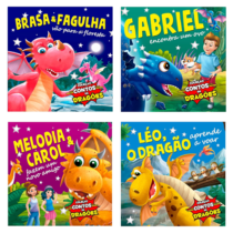Kit 4 Livros Contos de Dragões