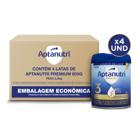 Kit 4 Unidades Aptanutri 3 Premium 800g cada