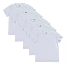 Kit 5 Camisetas Hering Kids Branca