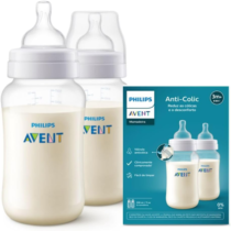 Kit Duplo Mamadeira Clássica Phillips Avent 330ml Anti-Colic Nacional