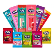 Kit Fini 60 Pacotes Bala Tubes Sortidas 15g