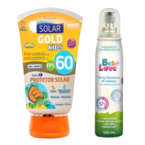 Kit Protetor Solar Gold Kids 60FPS 125ml + Repelente 100ml Nutriex