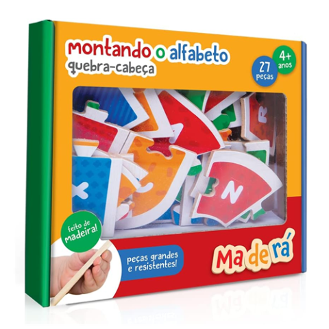 Montando o Alfabeto Quebra Cabeça 27 Peças Toyster