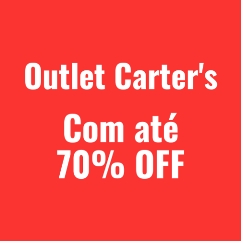 Outlet Carter’s com até 70% OFF
