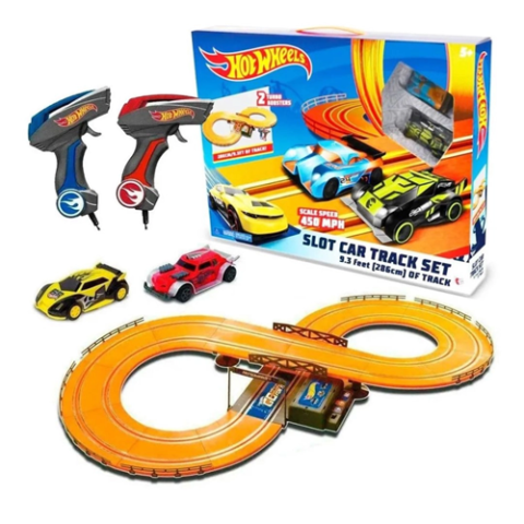 Pista Hot Wheels Track Set Autorama 286cm Turbo Boosters