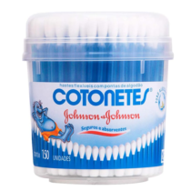 Pote Cotonetes Johnson & Johnson Hastes Flexíveis 150 Unidades