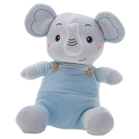 Zip Fran Elefante Azul Bebê
