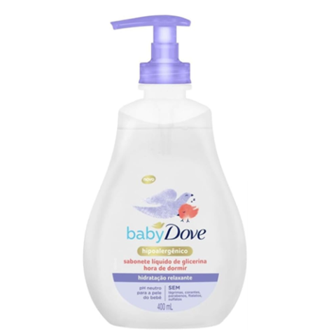 Sabonete Líquido de Glicerina Hidratação Relaxante Dove Baby Hora de Dormir 400ml