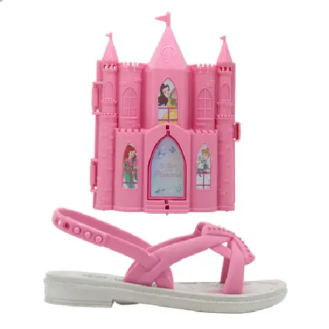 Sandália Grendene Kids Disney Castelo Real Tamanho 33