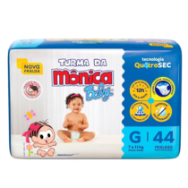 Fralda Turma da Mônica Baby Mega G 44 Unidades