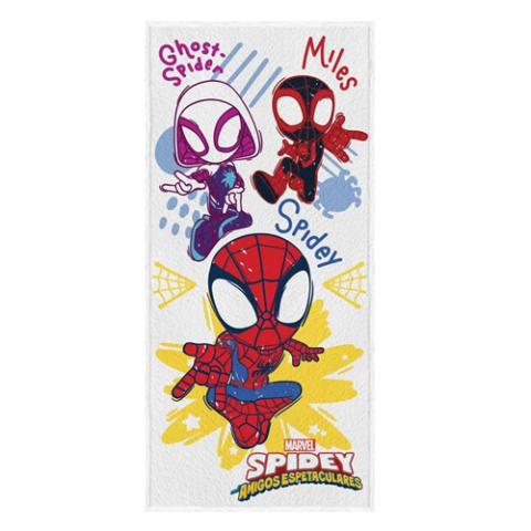Toalha De Banho Atoalhada Spidey 60cm x 120cm Lepper