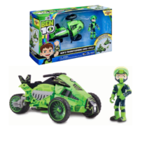 Veiculo + Boneco Ben 10 Omni-Cycle Transforming Sunny