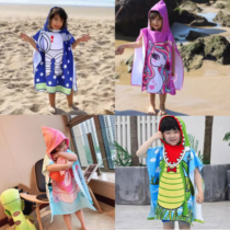 Toalha Poncho Infantil Com Capuz Saída Praia Piscina Banho