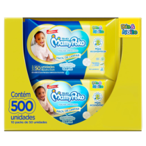 Pack MamyPoko Lenços Umedecidos Dia&Noite 500 Unidades