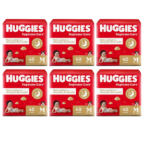 6 Pacotes Fraldas Supreme Care M 40 Unidades 6 Pacotes Fraldas Supreme Care M 40 Unidades