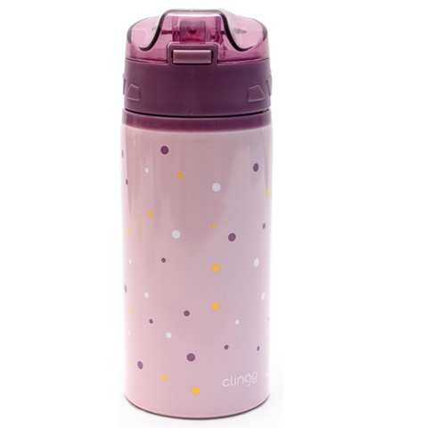 Clingo Garrafa em Alumínio Infantil Roxo 580ml