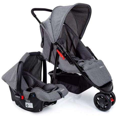 Cosco Kids Travel System Toffy Cinza Mescla