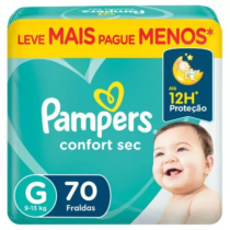 Fralda Pampers Confort Sec G 70 Unidades