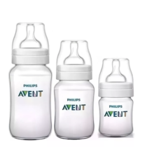 Kit 3 Mamadeiras Philips Avent Classic 125/260/330ml Transparente