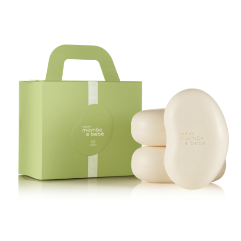 Kit 3 Sabonetes em Barra Mamãe e Bebê Sortidos