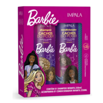 Kit Barbie Shampoo + Condicionador 250ml Cachos Do Poder