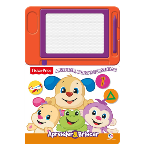 Livro Lousa Mágica Fisher Price Aprender, brincar e desenhar