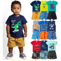 Kit Verão Menino 12 Peça Roupa Infantil Masculino Premium