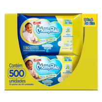 Pack MamyPoko Lenços Umedecidos Dia&Noite 500 Unidades