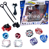 Arena Beyblade Tornado Combat com 4 Beyblade + 2 Lançadores + Super Arena Profissional