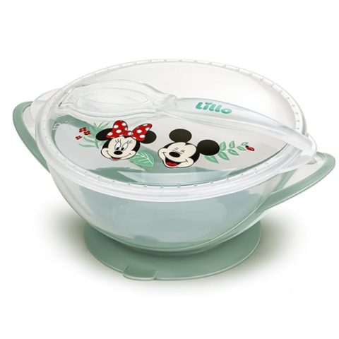 Prato Bowl com Ventosa e Colher Disney