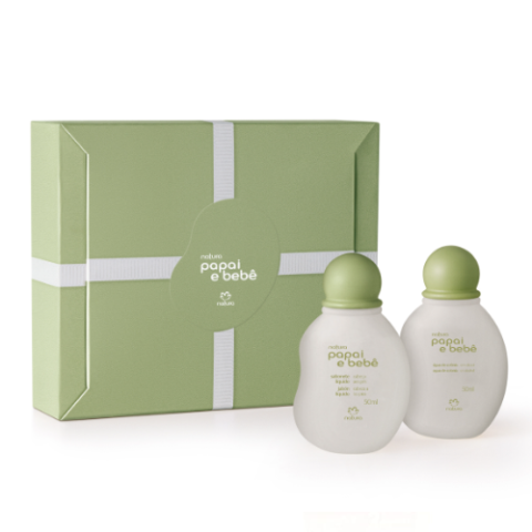 Presente Natura Papai e Bebê Miniaturas