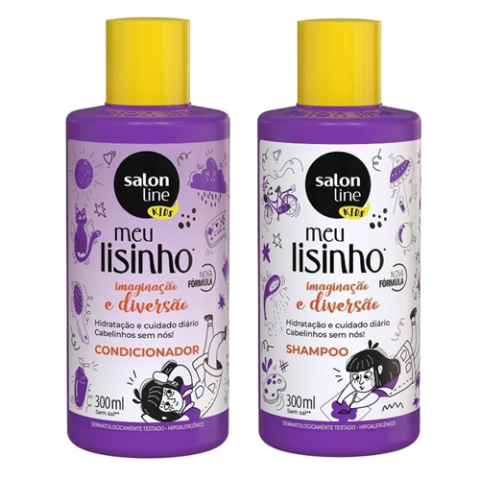 Salon Line Meu Lisinho Kids Cabelos Lisos Condicionador ou Shampoo 300ml