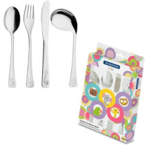 Tramontina Jogo de Talheres Infantil Aço Inox 4 Peças