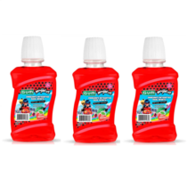 3 Unidades Enxaguante Antisséptico Bucal Infantil GUM Miraculous Morango 250ml