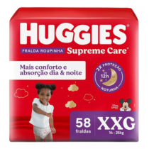 Huggies Fralda Supreme Care Roupinha XXG 58 Unidades