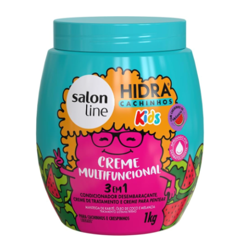 Creme Multifuncional 3 em 1 Hidra Cachinhos Kids 1Kg Salon Line