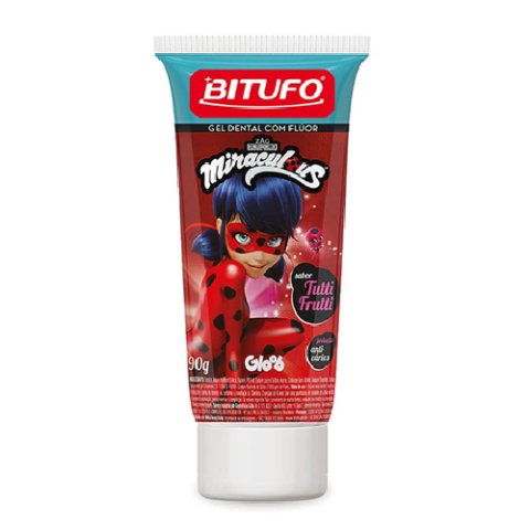 Gel Dental Bitufo Miraculous Com Flúor Tutti Frutti 90g