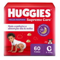 Huggies Fralda Supreme Care Roupinha G 60 Unidades