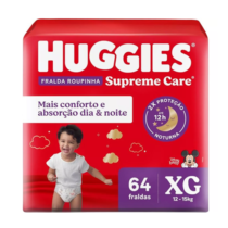 Huggies Fralda Supreme Care Roupinha XG 64 Unidades