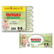 Lenços Umedecidos Huggies Max Clean 288 Lenços