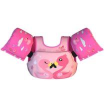 Boia Infantil com Colete Salva Vidas Nash Flamingo