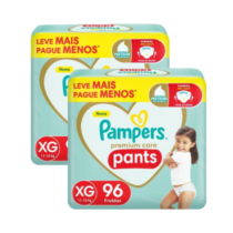 2 Pacotes Pampers Pants Premium Care XG 96 Unidades