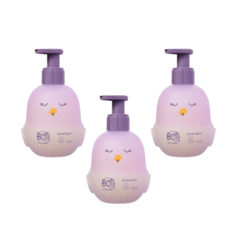 3 Unidades Sabonete Líquido Cabeça aos Pés Boti Baby Nana Neném 200ml