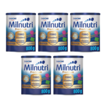 5 Latas Milnutri Premium Idade Pré Escolar 800g