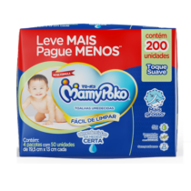 MamyPoko Lenços Umedecidos Toque Suave 200 Unidades
