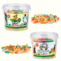 Balde com Miniaturas Fazendinha ou Zoo Gulliver