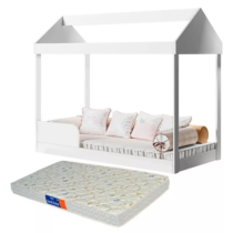 Cama Infantil Montessoriana Crystal + Colchão D18 Probel