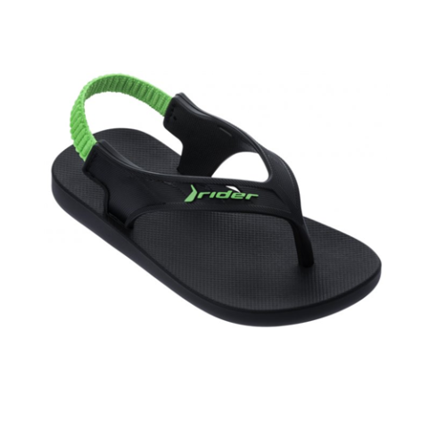 Chinelo Rider de Dedo Street Fun Baby Preto/Verde