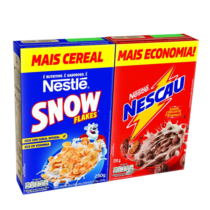 Kit Economia Cereal Matinal Chocolate Nescau 210g + Snow Flakes 230g